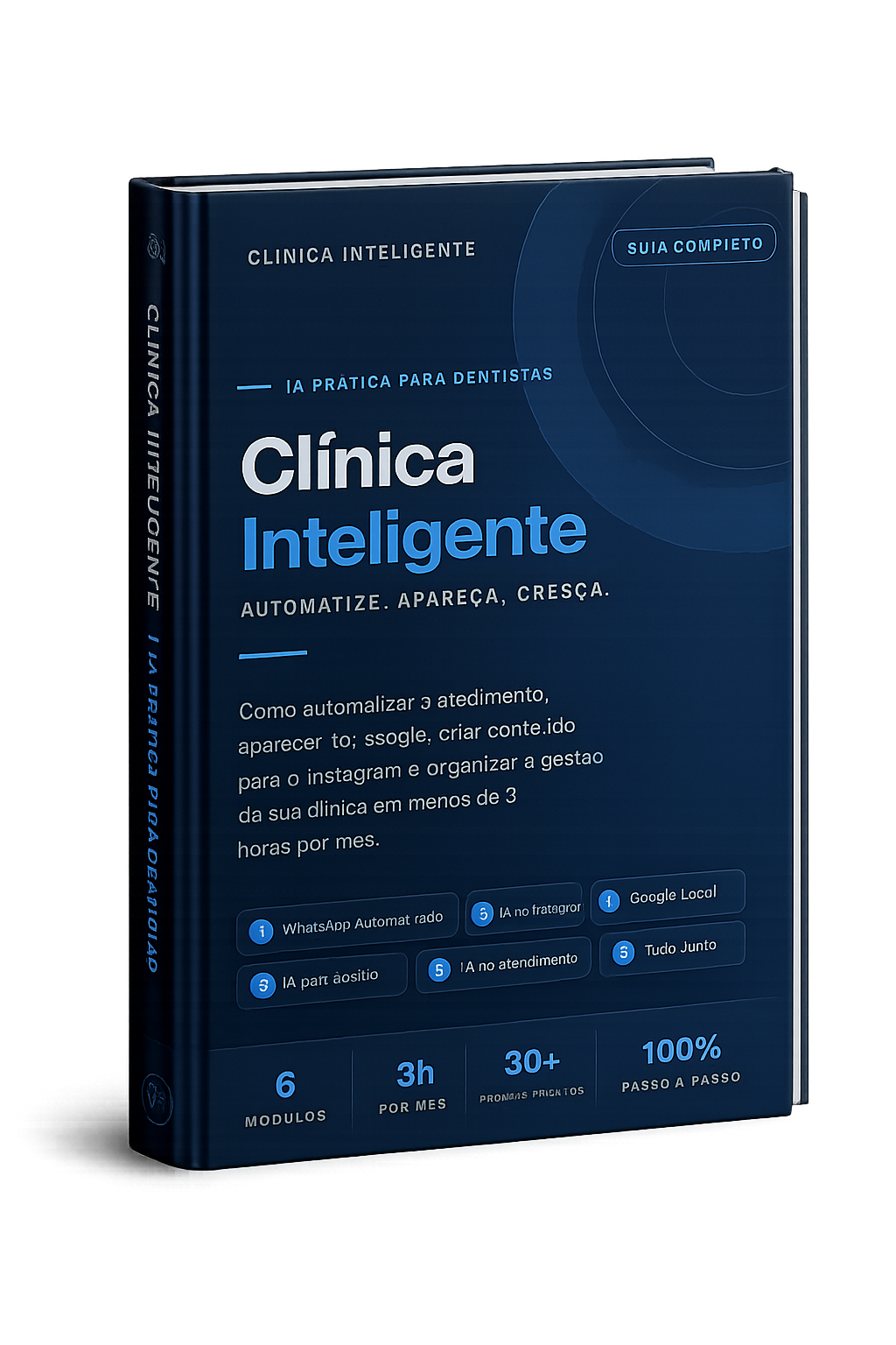 Clínica Inteligente: ebook 3D mockup